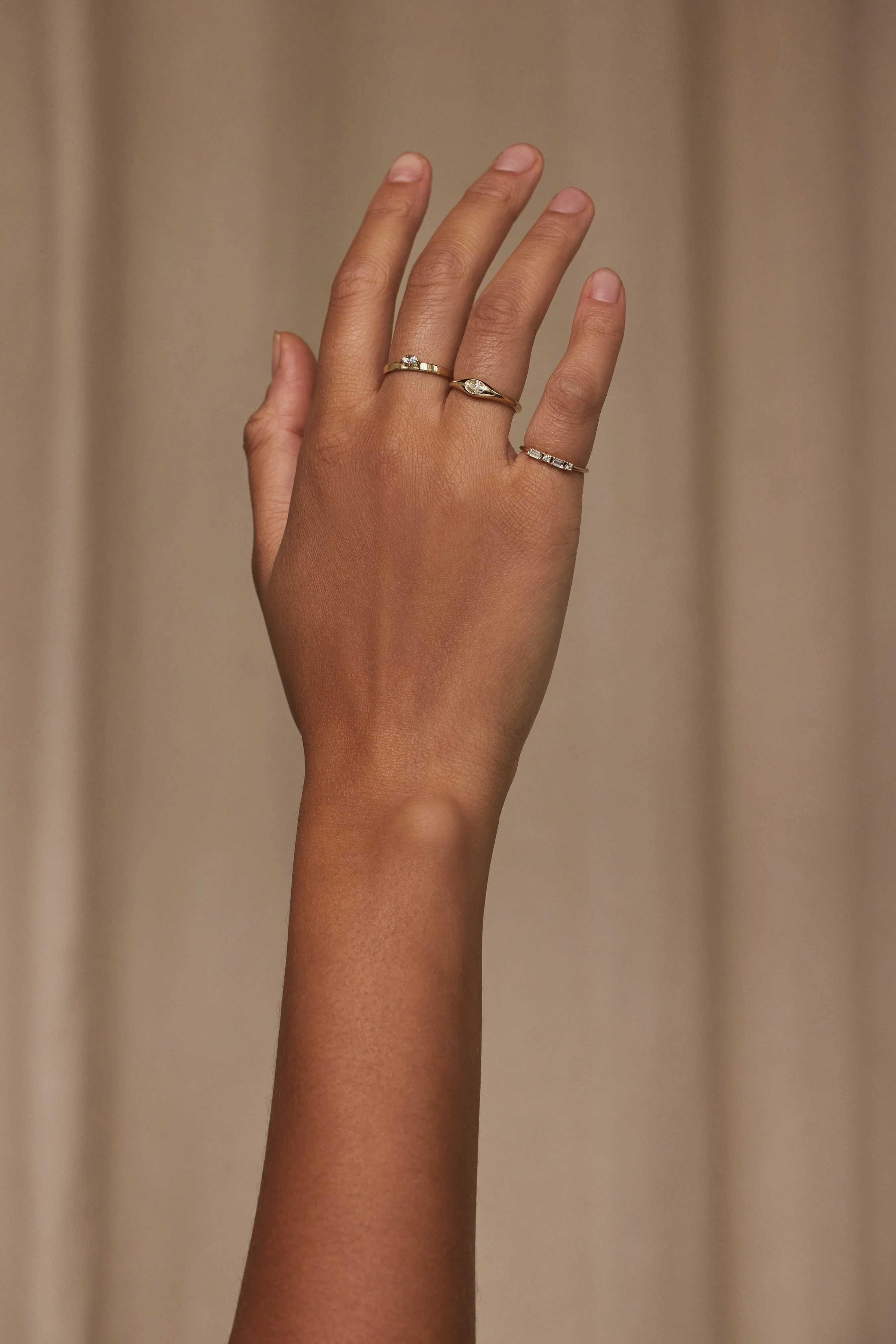 One of a Kind Brilliant Cut Oval Diamond Signet Ring No. 61 sold by WWAKE product image thumbnail 4