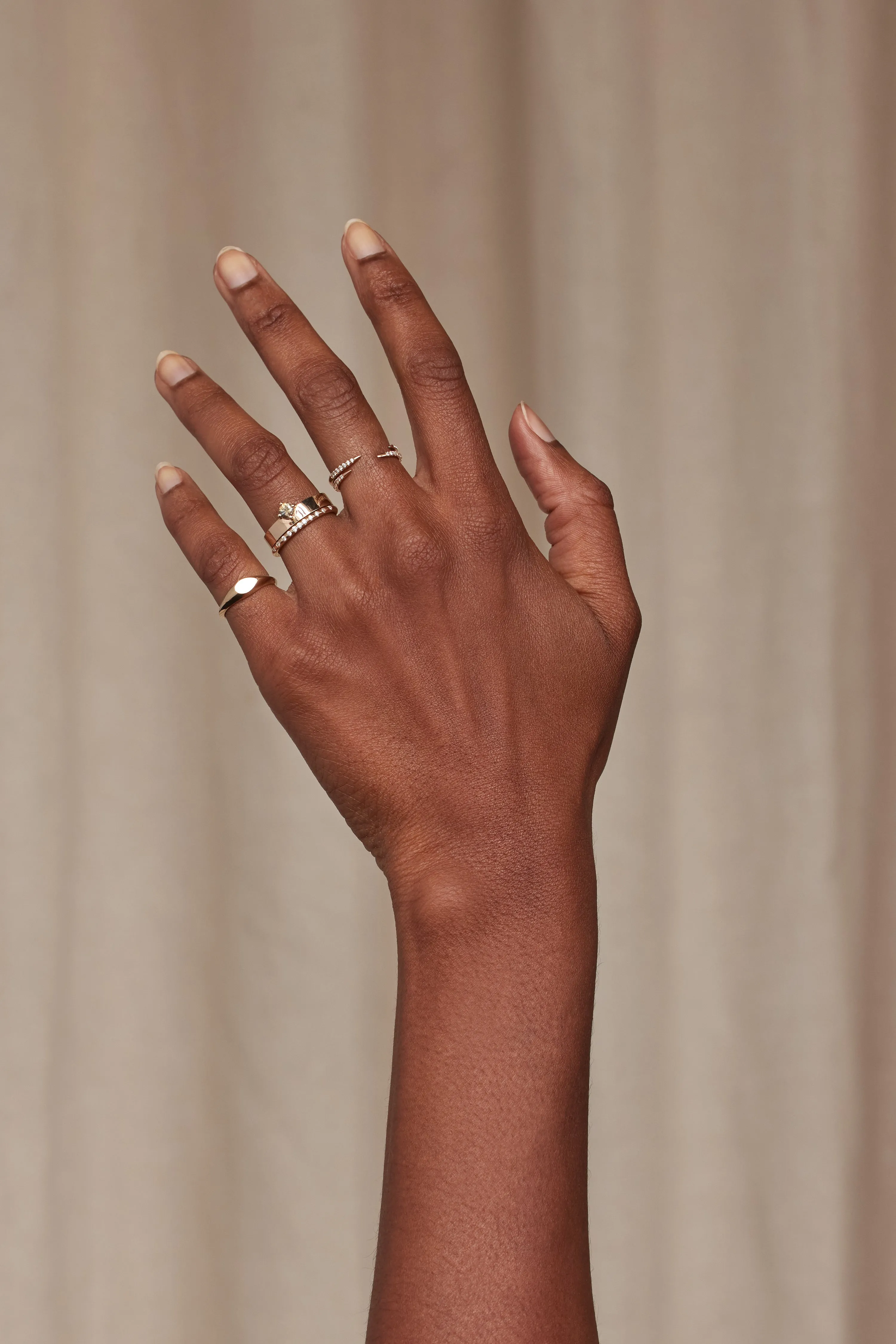 One of a Kind Brilliant Cut Sapphire Monolith Ring No. 11 sold by WWAKE product image thumbnail 4