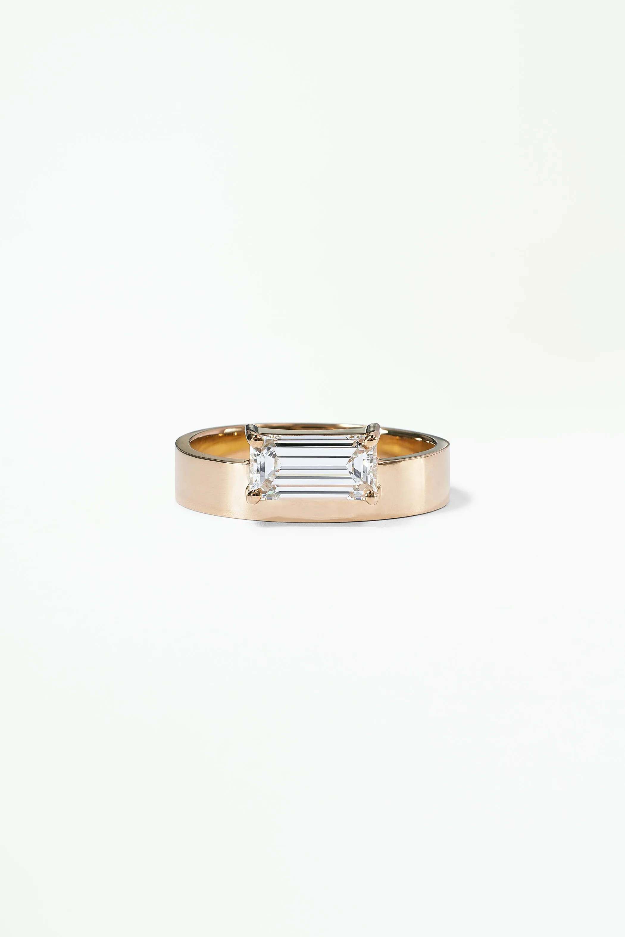 One of a Kind Emerald Cut Diamond Monolith Ring No. 24 sold by WWAKE