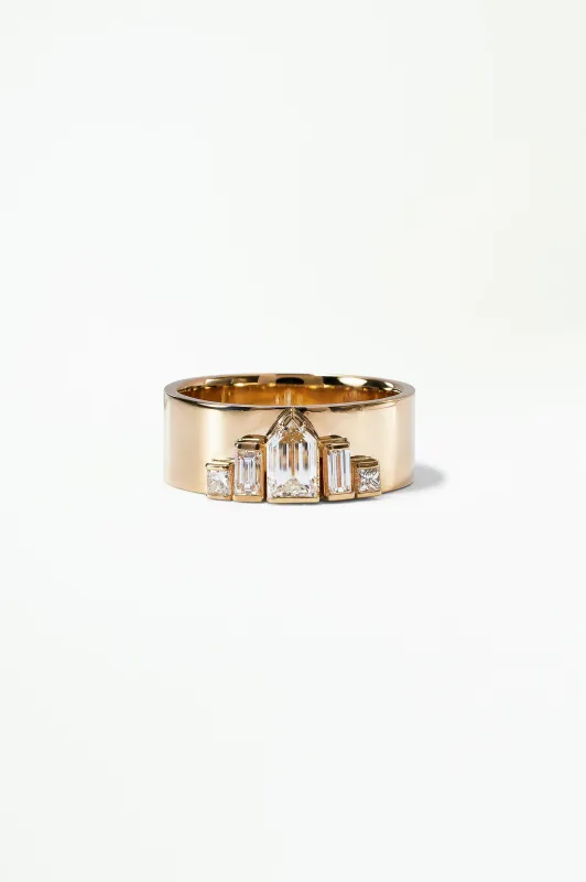 One of a Kind Fancy Cut Diamond Menhir Ring No. 21 made by WWAKE