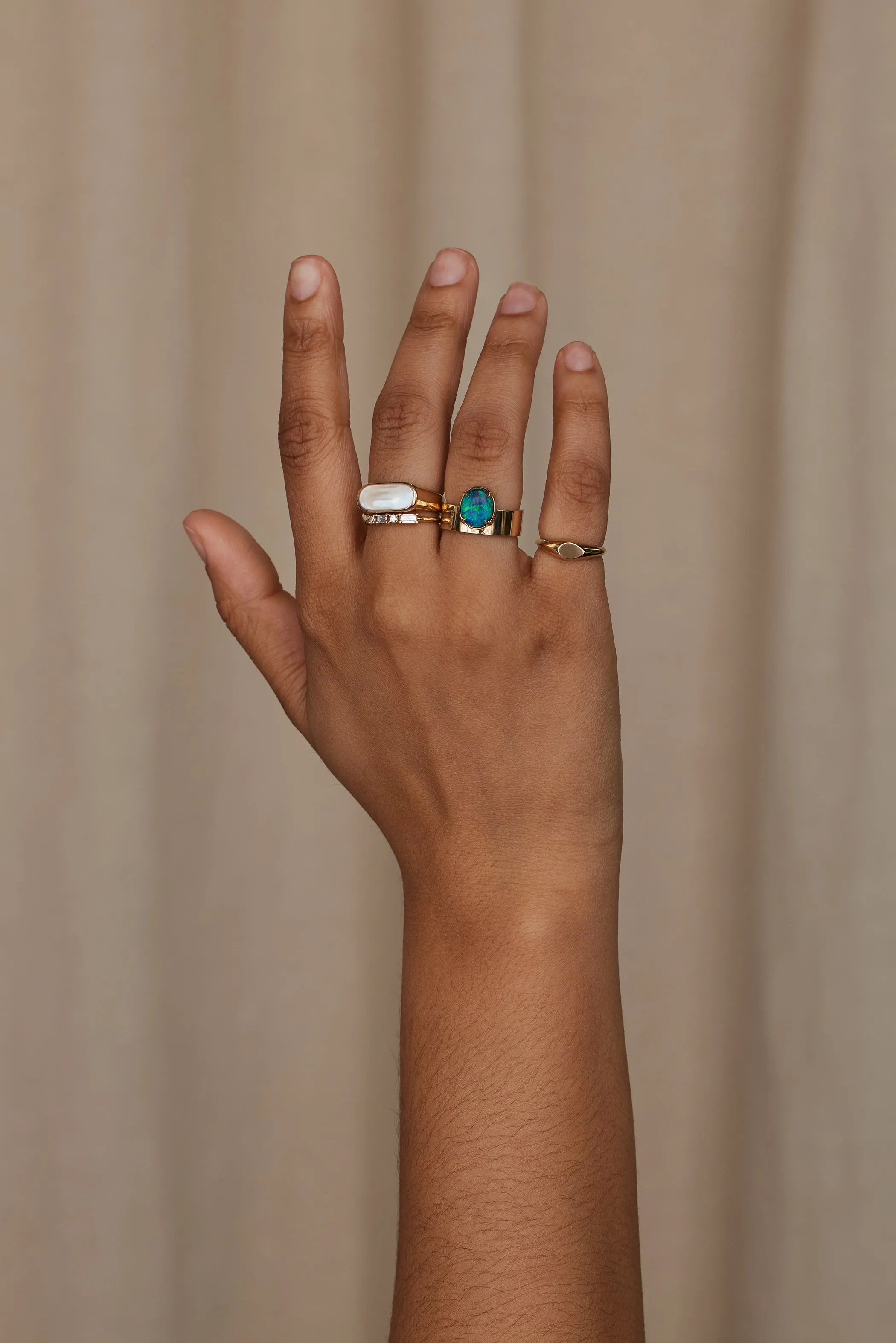 One of a Kind Black Opal Monolith Ring No. 13 sold by WWAKE product image thumbnail 4