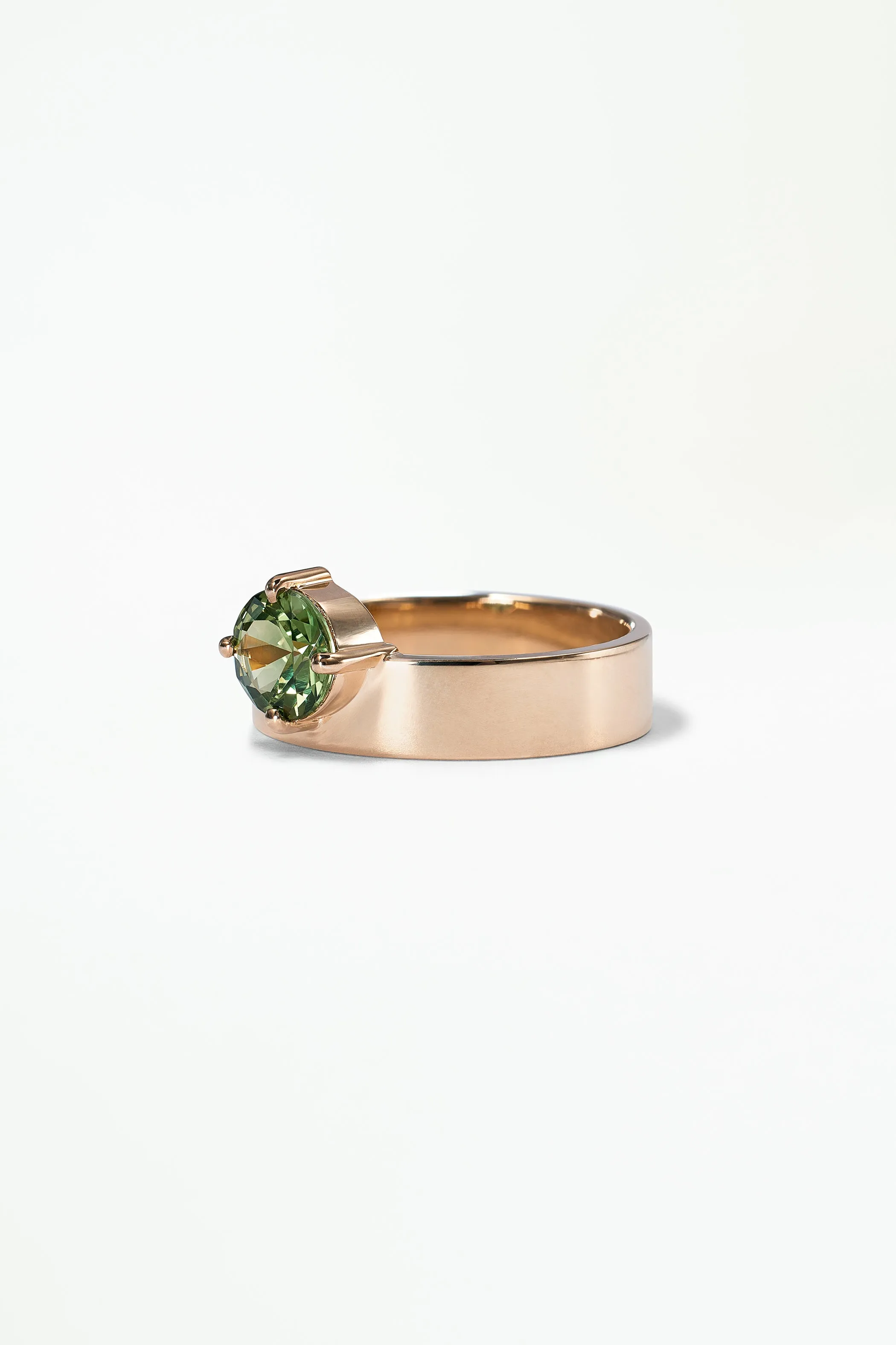 One of a Kind Round Brilliant Cut Sapphire Monolith Ring No. 18 sold by WWAKE product image thumbnail 3