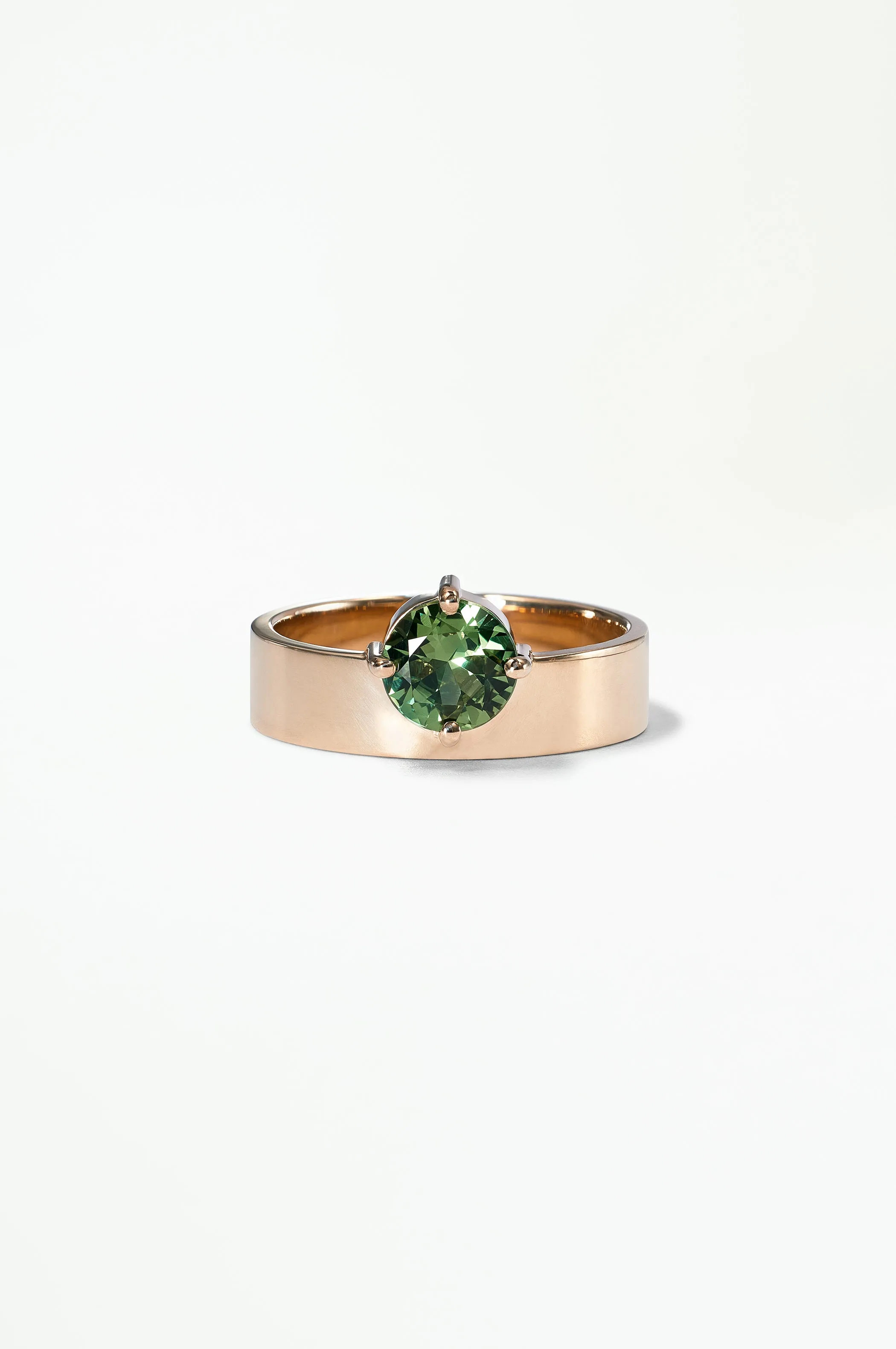 One of a Kind Round Brilliant Cut Sapphire Monolith Ring No. 18 sold by WWAKE