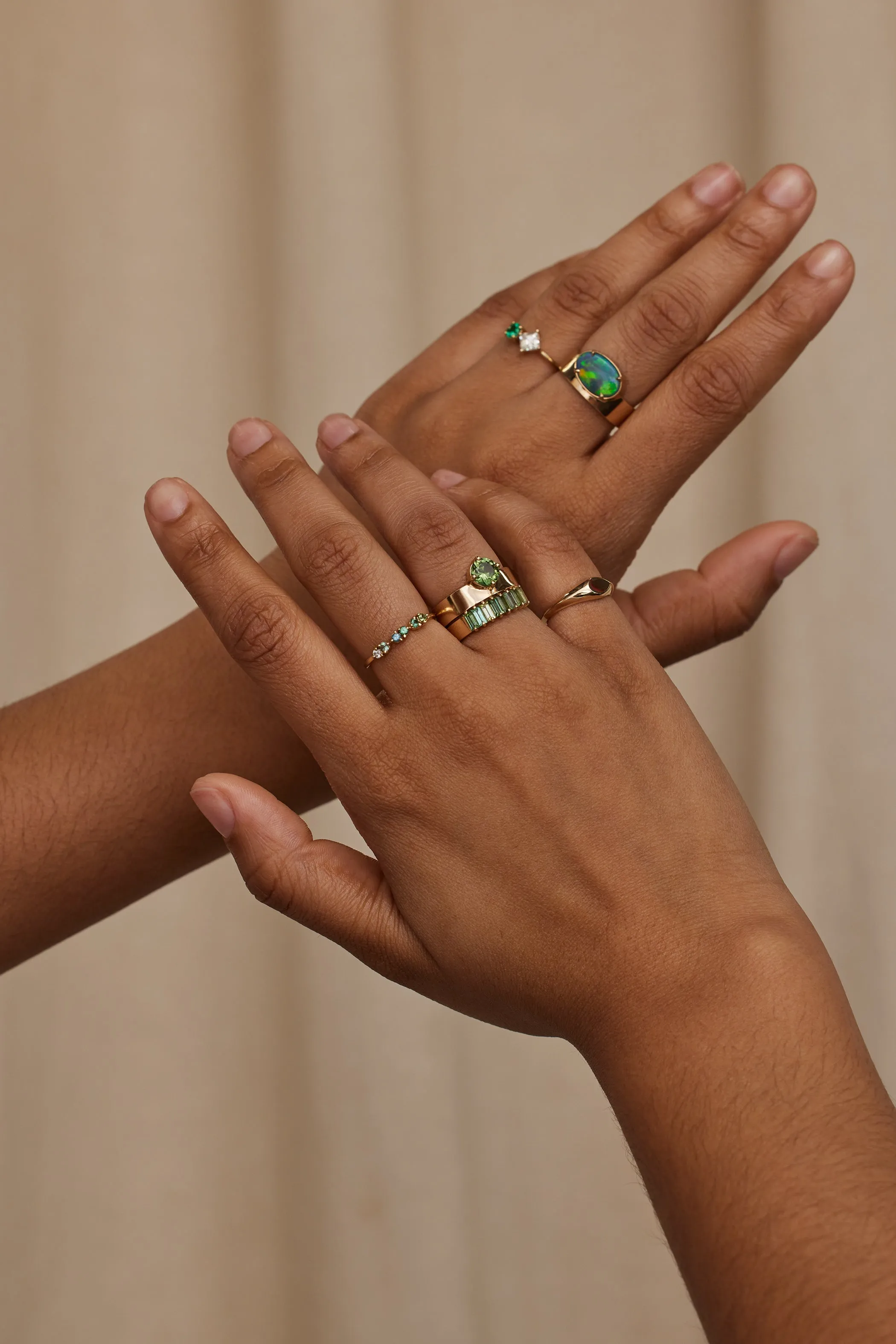 One of a Kind Round Brilliant Cut Sapphire Monolith Ring No. 18 sold by WWAKE product image thumbnail 5