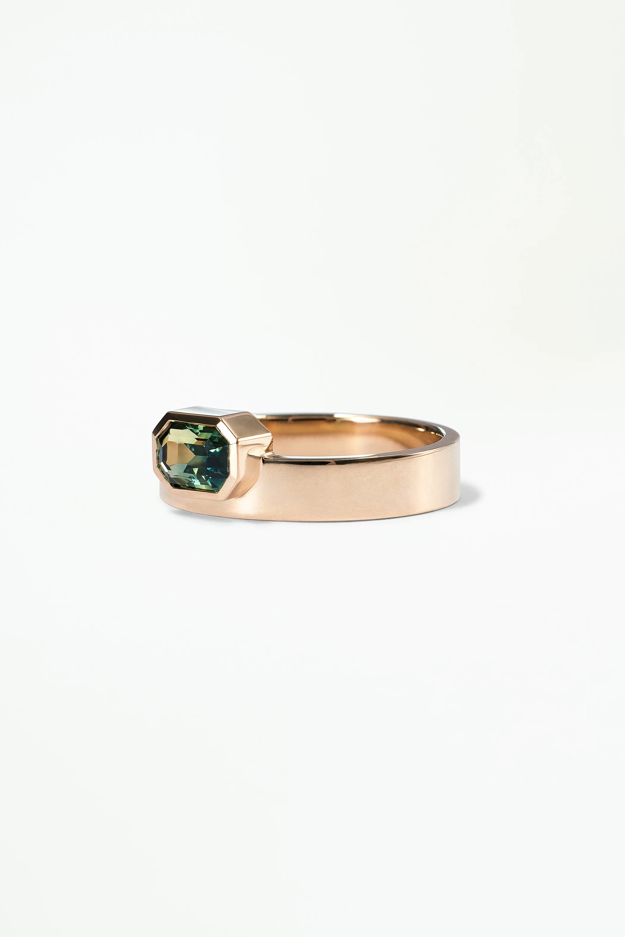 One of a Kind Emerald Cut Sapphire Monolith Ring No. 17 sold by WWAKE product image thumbnail 3