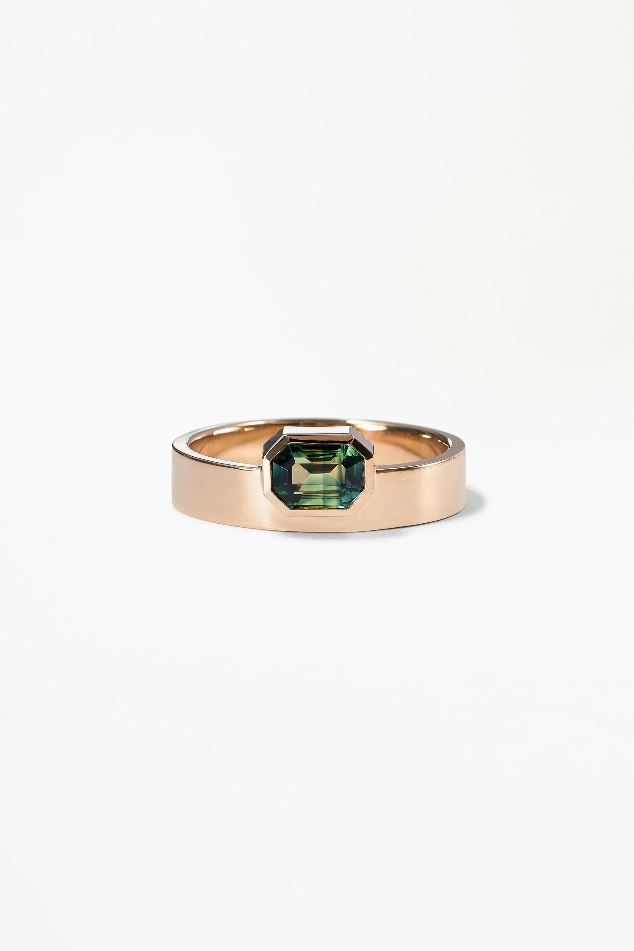 One of a Kind Emerald Cut Sapphire Monolith Ring No. 17 sold by WWAKE