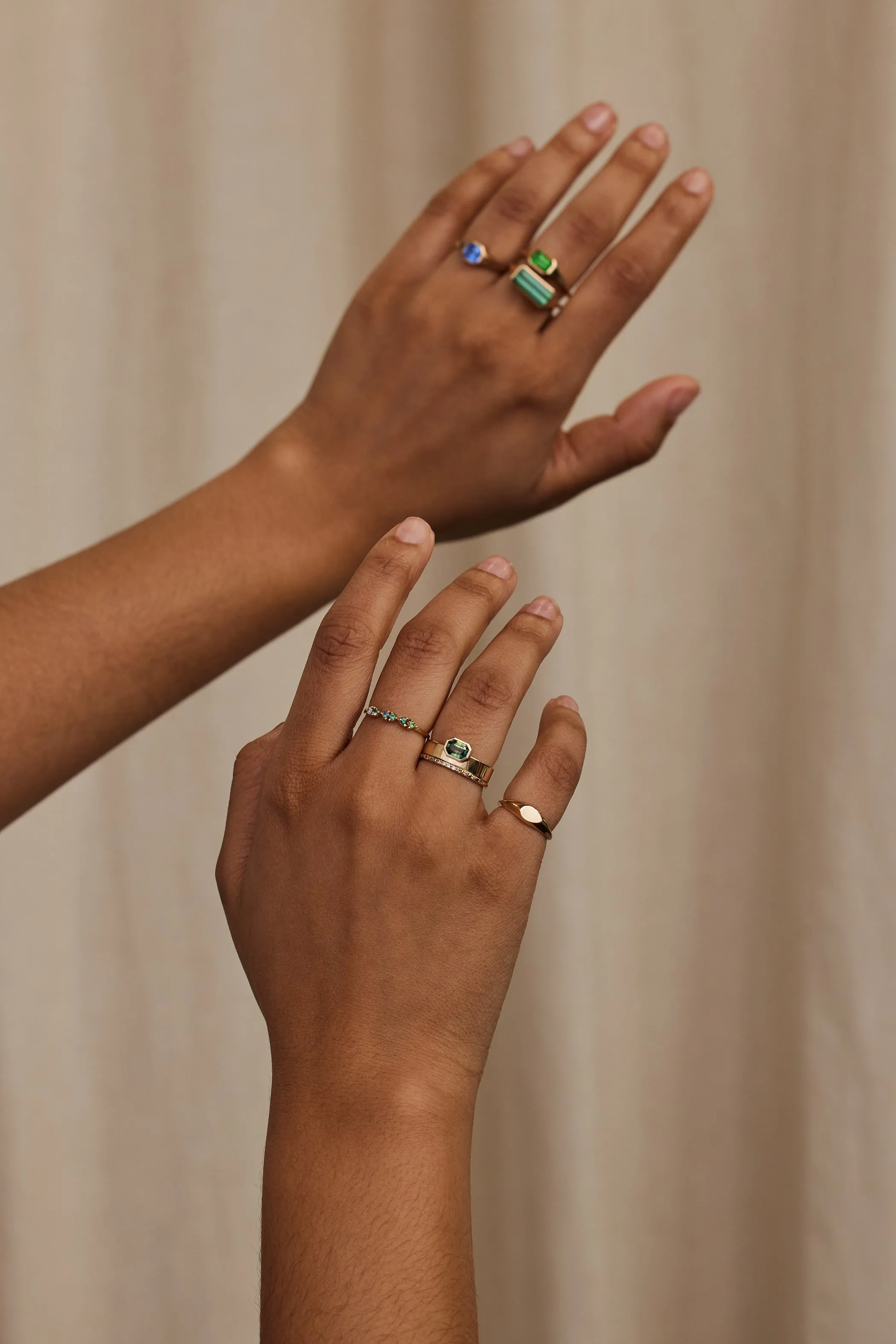 One of a Kind Emerald Cut Sapphire Monolith Ring No. 17 sold by WWAKE product image thumbnail 5