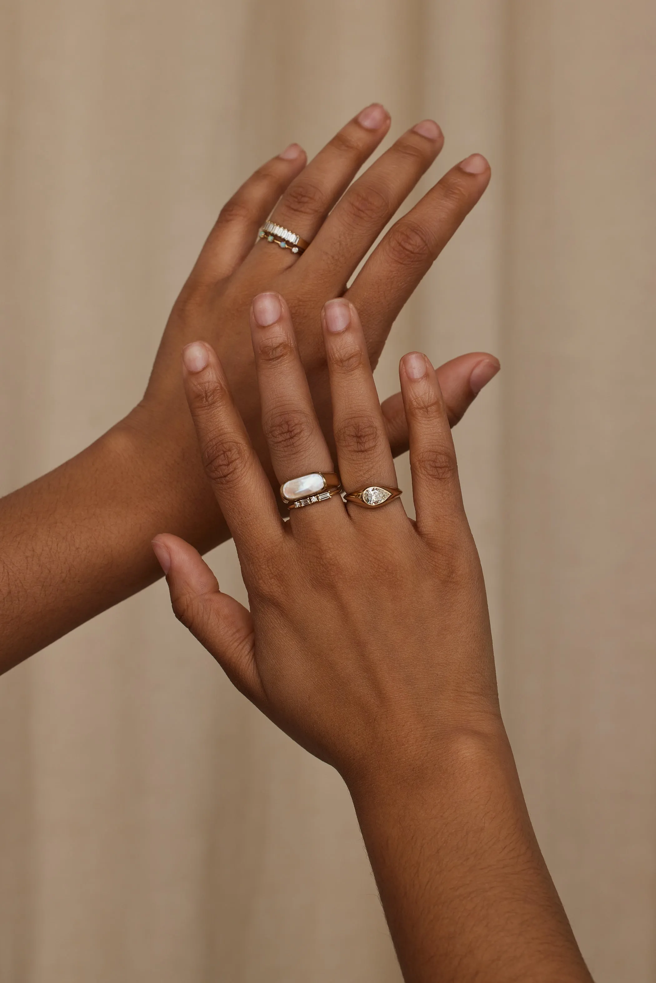 One of a Kind Pear Brilliant Cut Diamond Signet No. 36 sold by WWAKE product image thumbnail 5