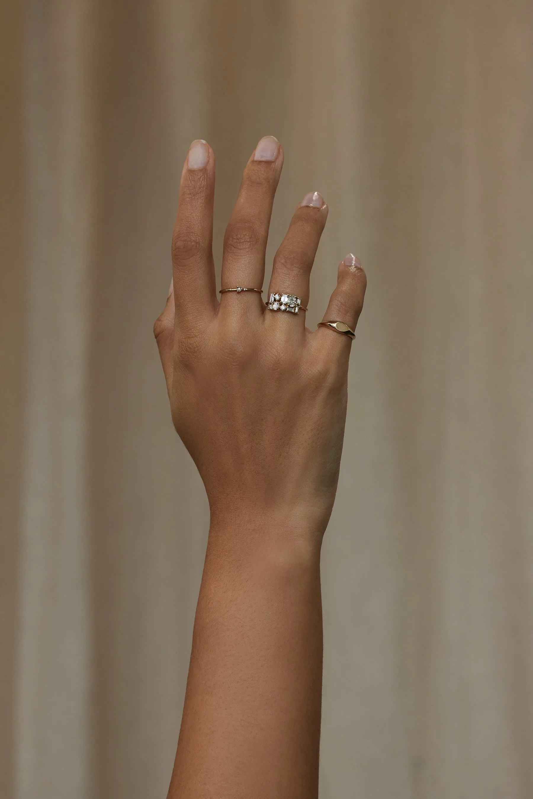 One of a Kind Diamond Mosaic Ring No. 33 sold by WWAKE product image thumbnail 4