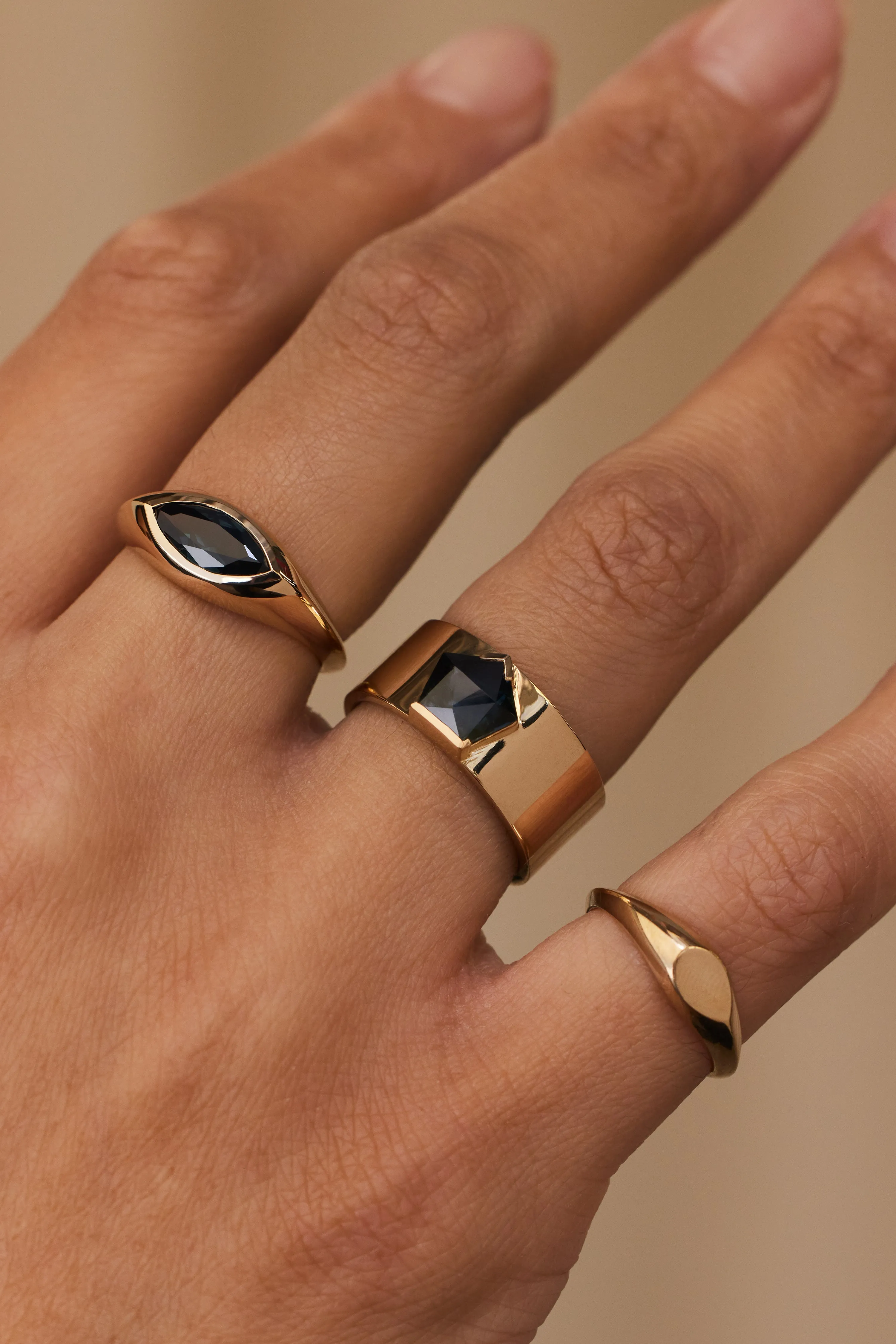 One of a Kind Geo Cut Sapphire Menhir Ring No. 17 sold by WWAKE product image thumbnail 2