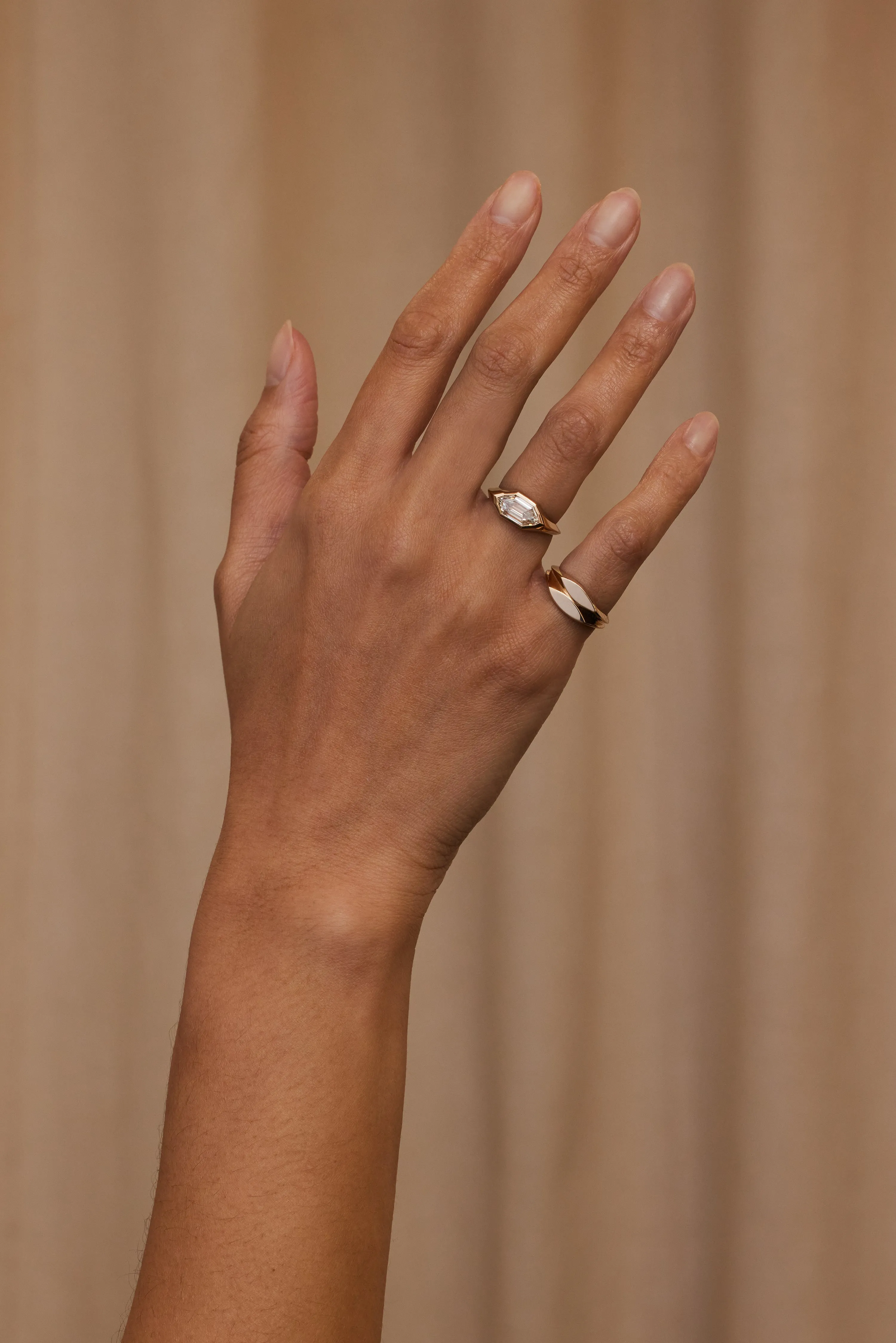 One of a Kind Fancy Cut Diamond Signet Ring No. 50 sold by WWAKE product image thumbnail 4