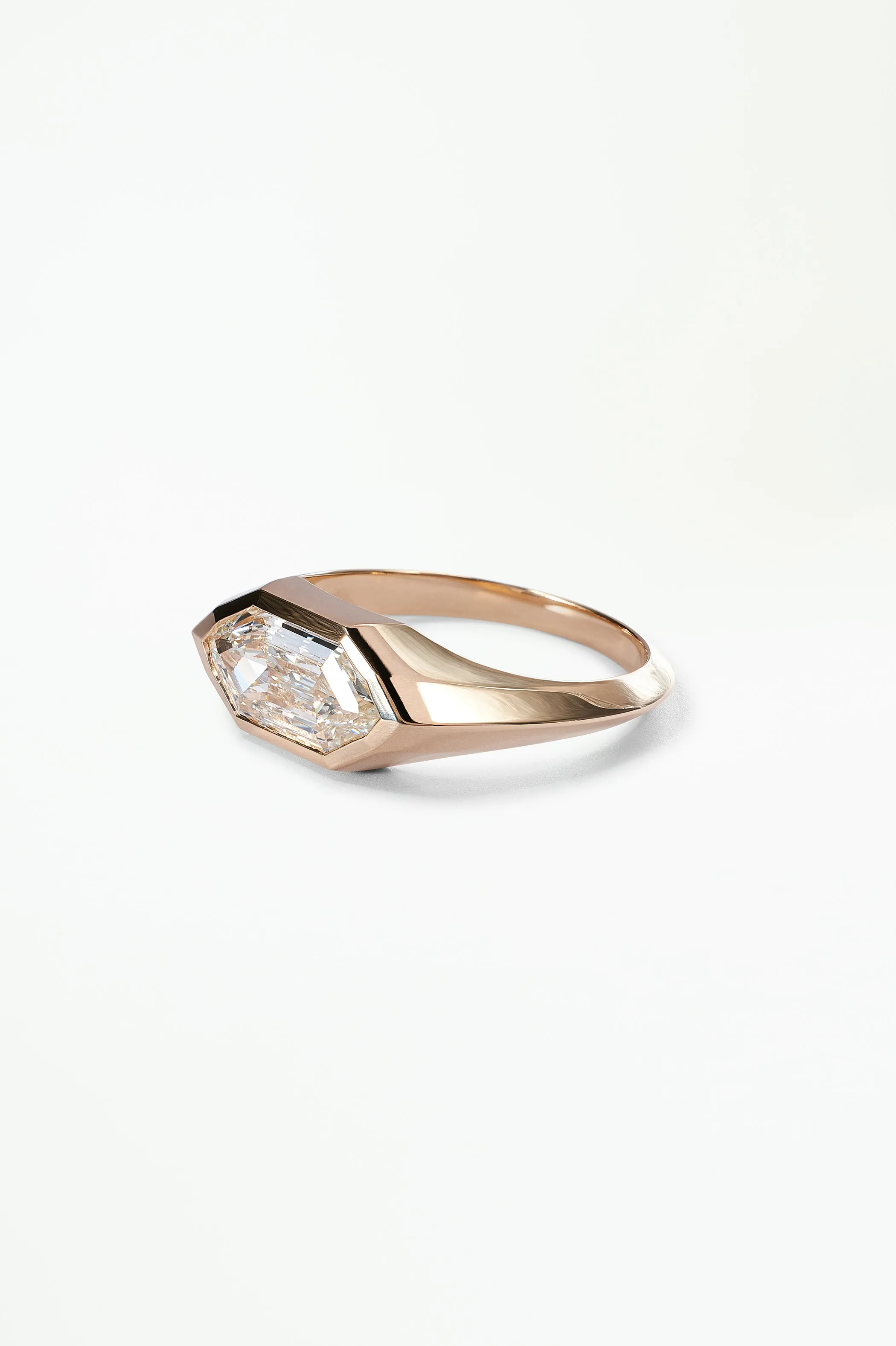 One of a Kind Fancy Cut Diamond Signet Ring No. 50 sold by WWAKE product image thumbnail 3