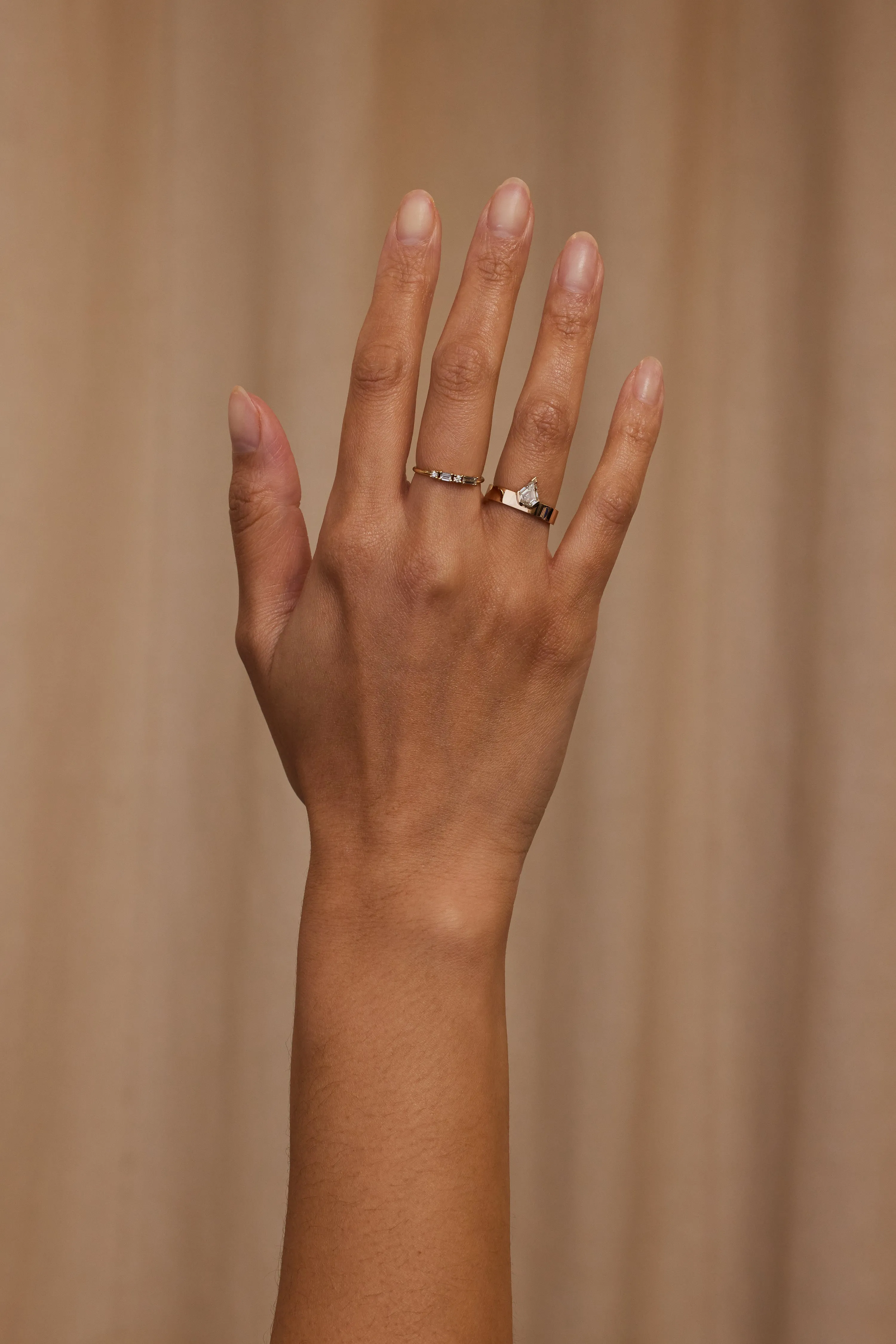 One of a Kind Shield Cut Diamond Monolith Ring No. 10 sold by WWAKE product image thumbnail 4