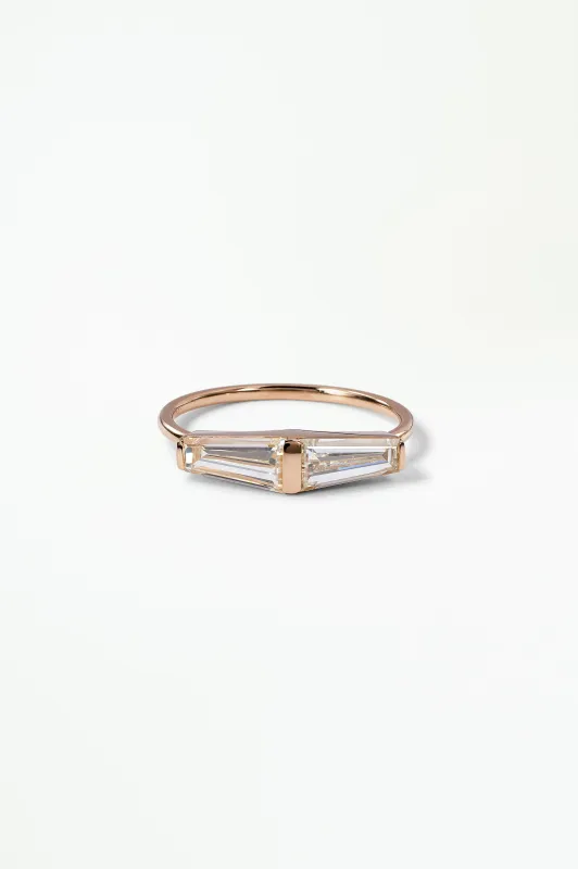 One of a Kind Tapered Baguette Cut Diamond Mosaic Ring No. 41 made by WWAKE