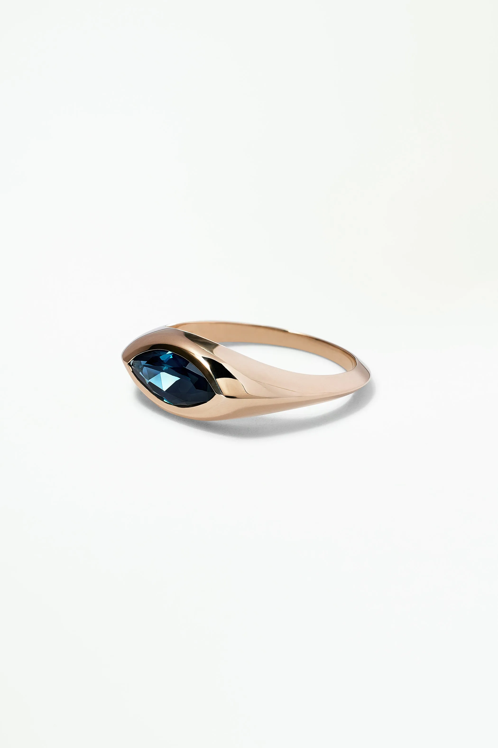 One of a Kind Marquise Cut Sapphire Signet Ring No. 41 sold by WWAKE product image thumbnail 3