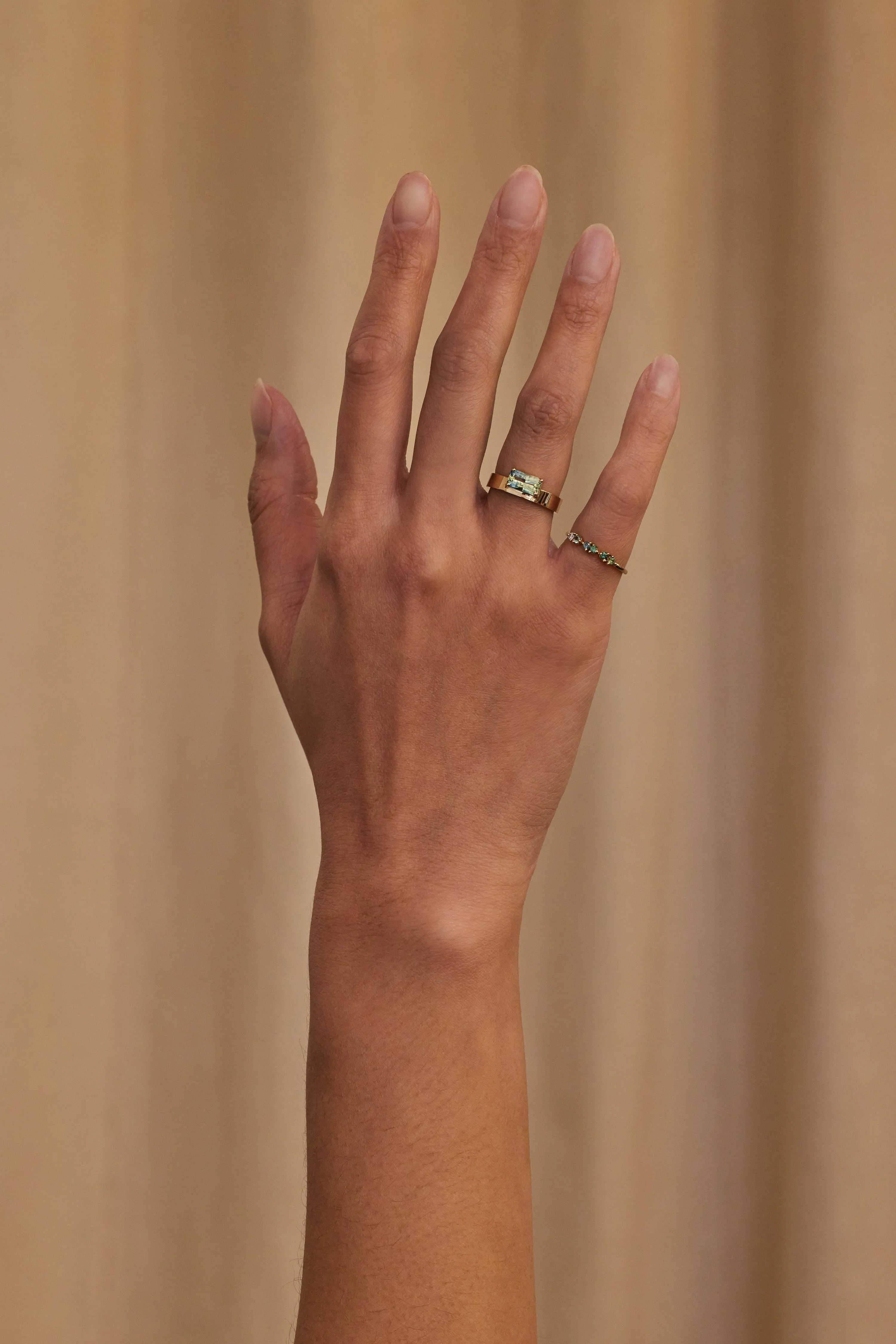 One of a Kind Radiant Cut Sapphire Monolith Ring No. 5 sold by WWAKE product image thumbnail 4