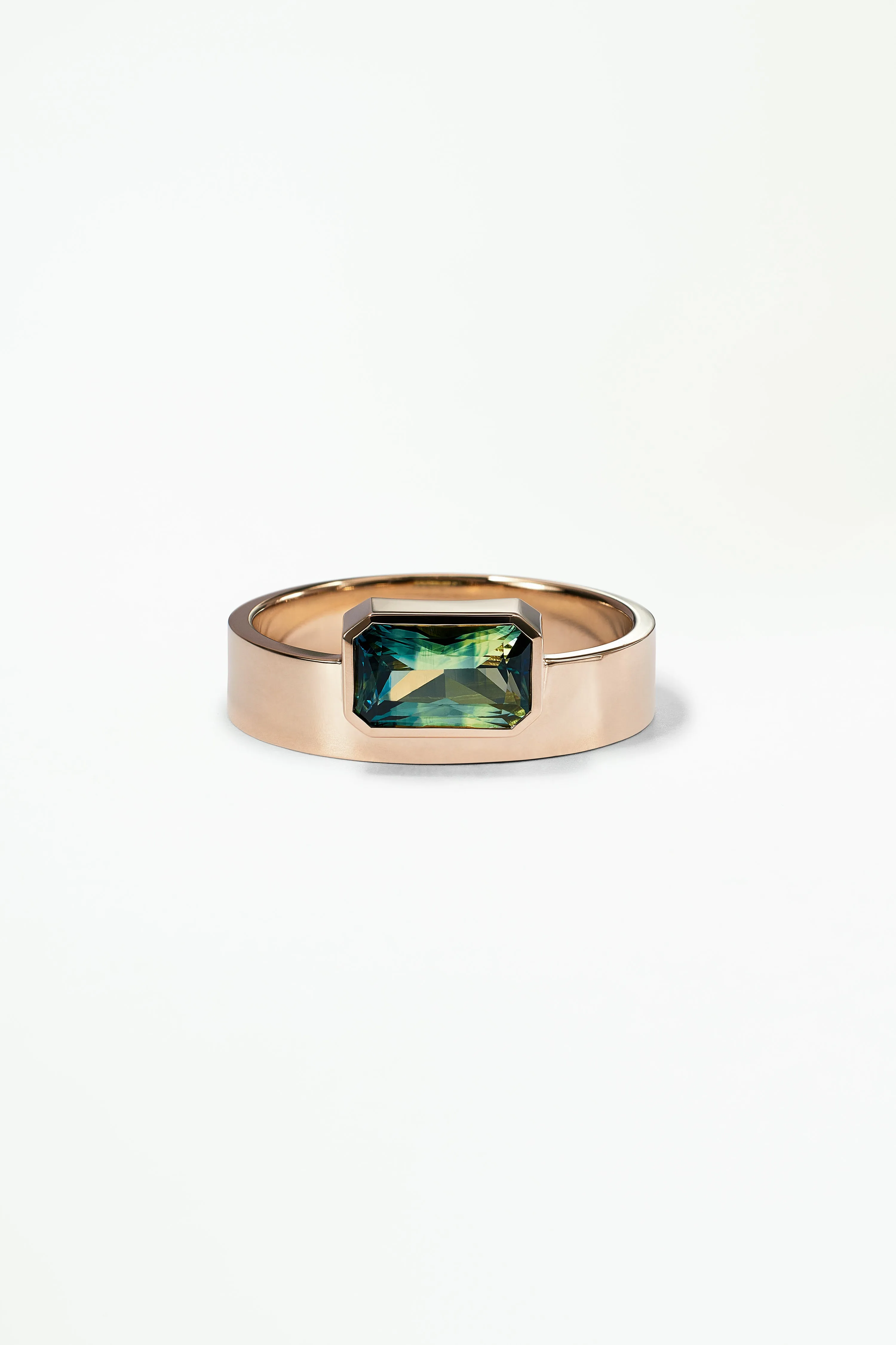 One of a Kind Emerald Cut Sapphire Monolith No. 3 sold by WWAKE