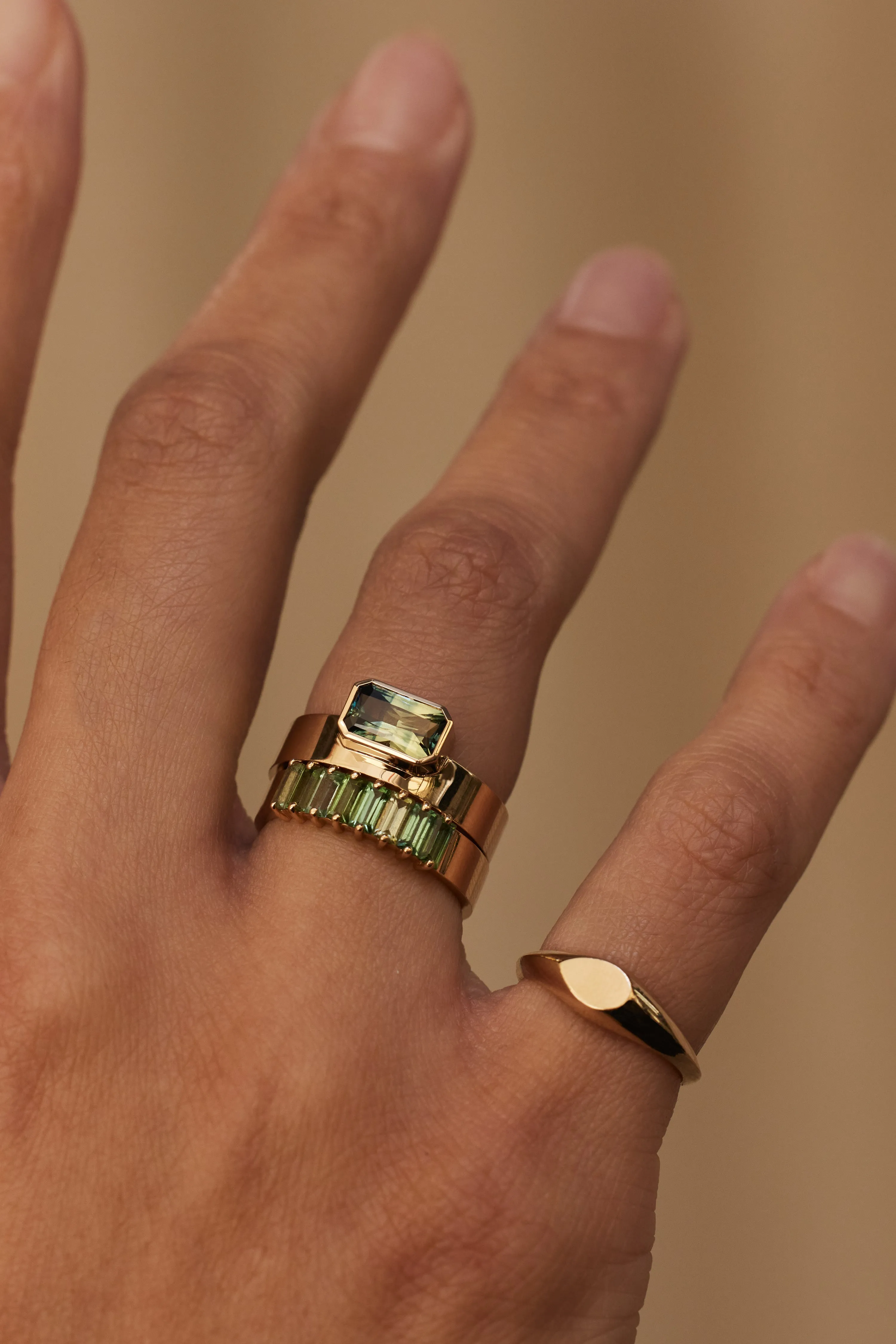 One of a Kind Emerald Cut Sapphire Monolith No. 3 sold by WWAKE product image thumbnail 2