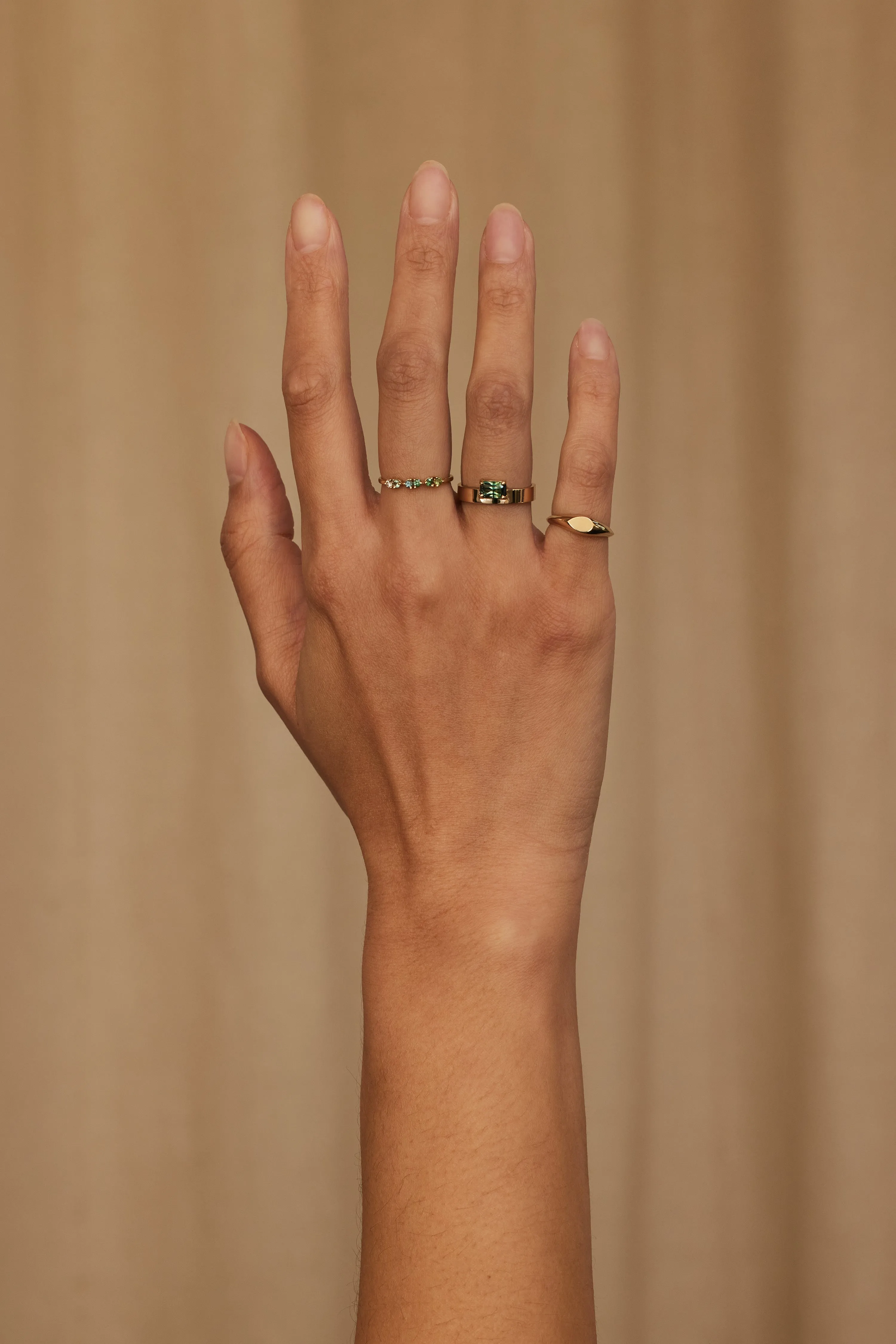 One of a Kind Emerald Cut Sapphire Monolith Ring No. 2 sold by WWAKE product image thumbnail 4