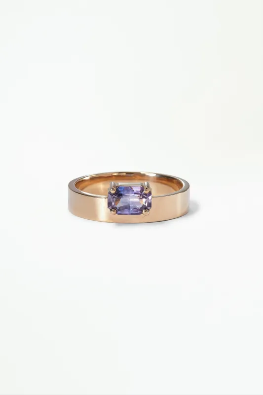 One of a Kind Pink-Purple Sapphire Monolith made by WWAKE