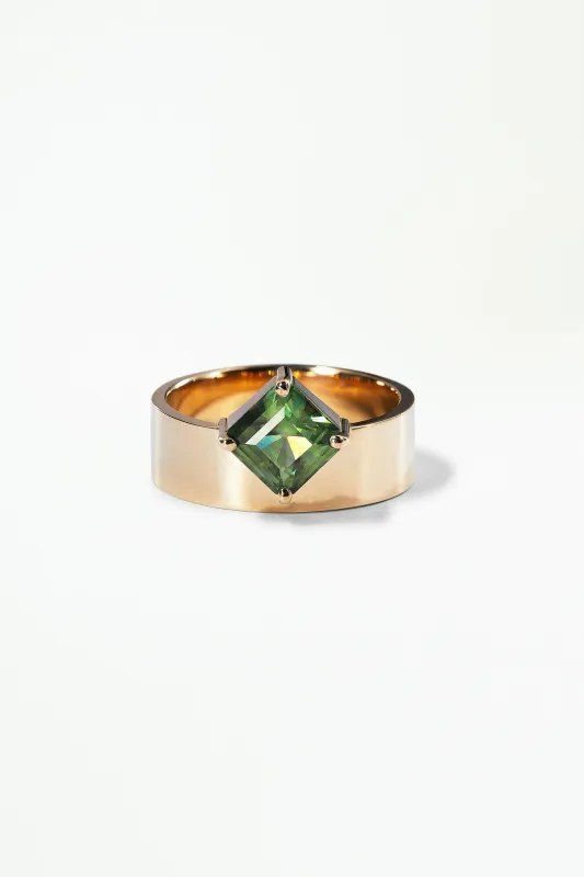 One of a Kind Green Sapphire Monolith made by WWAKE