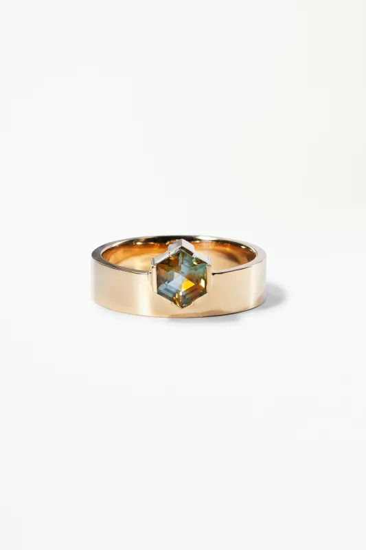 One of a Kind Hexagon Sapphire Monolith sold by WWAKE