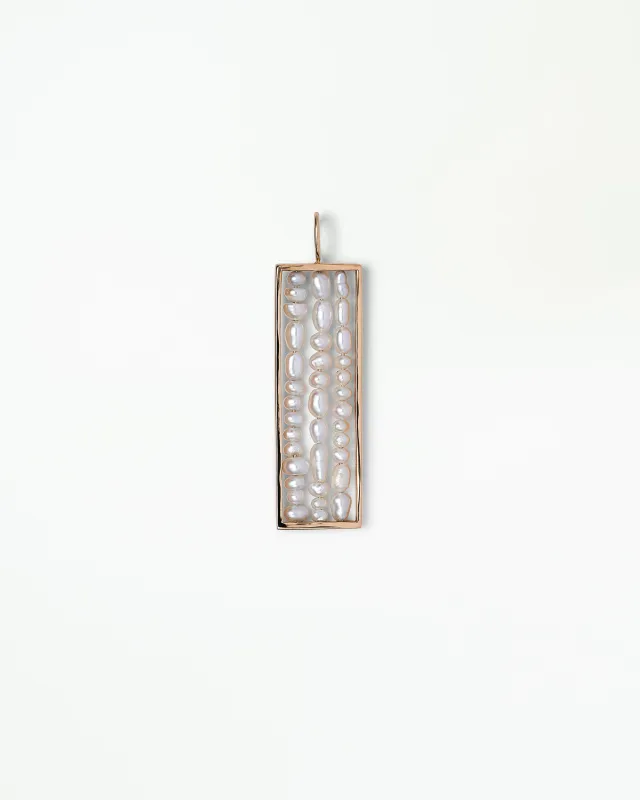 Pearl Long Metaphor Pendant made by WWAKE