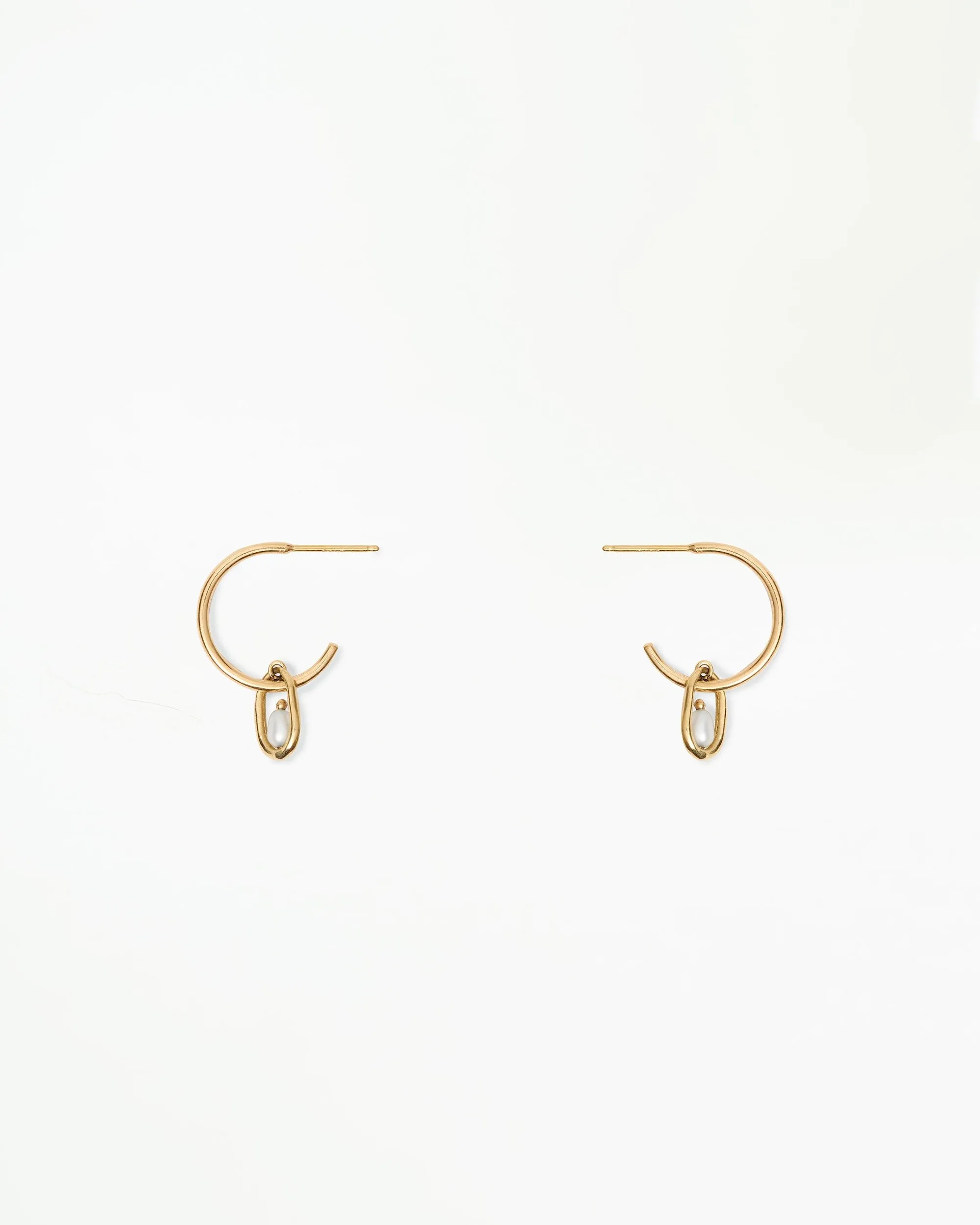 Pearl Droplet Hoop Earring sold by WWAKE product image thumbnail 3