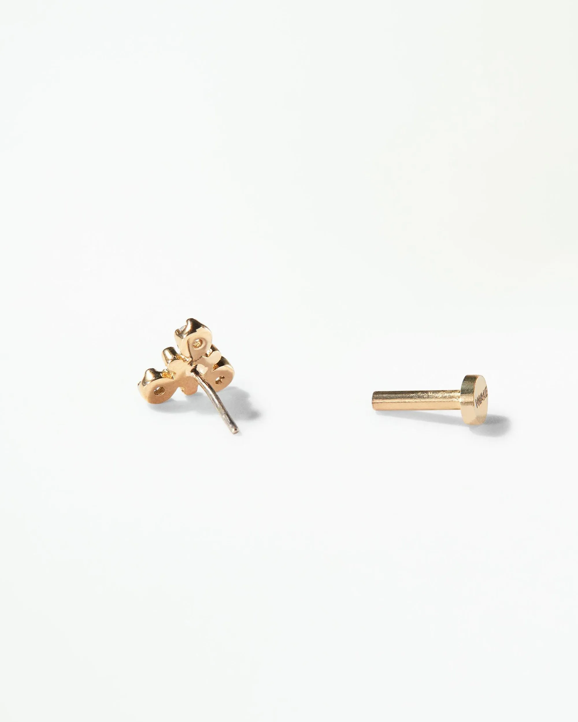 Diamond Burst Flat Back Earring sold by WWAKE product image thumbnail 3