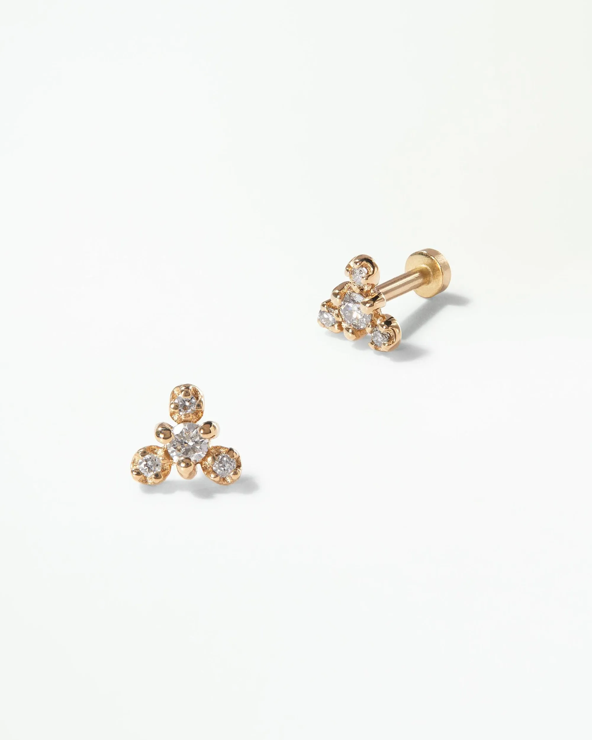 Diamond Burst Flat Back Earring sold by WWAKE