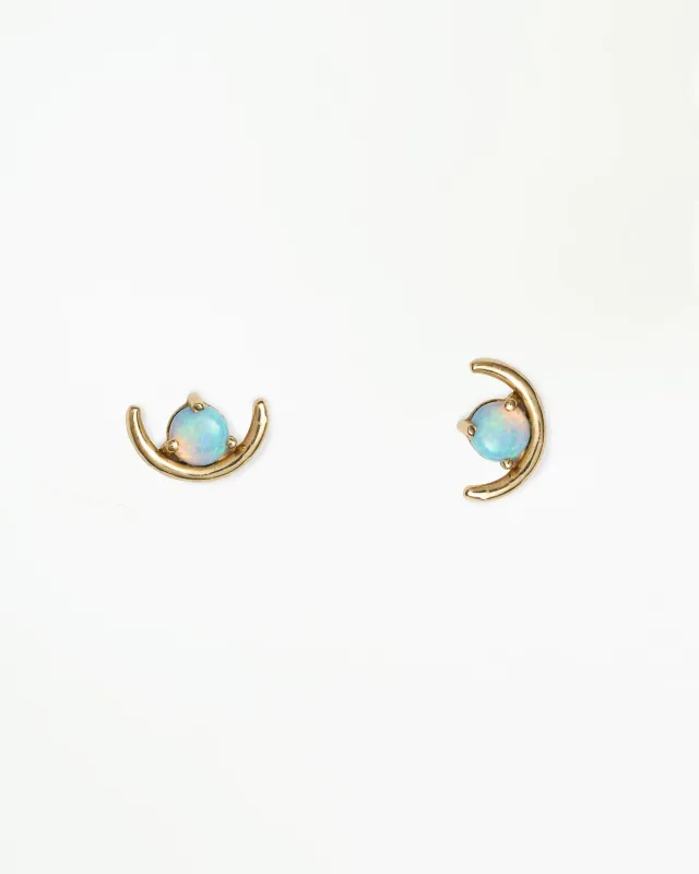 Large Opal Arc Earring made by WWAKE