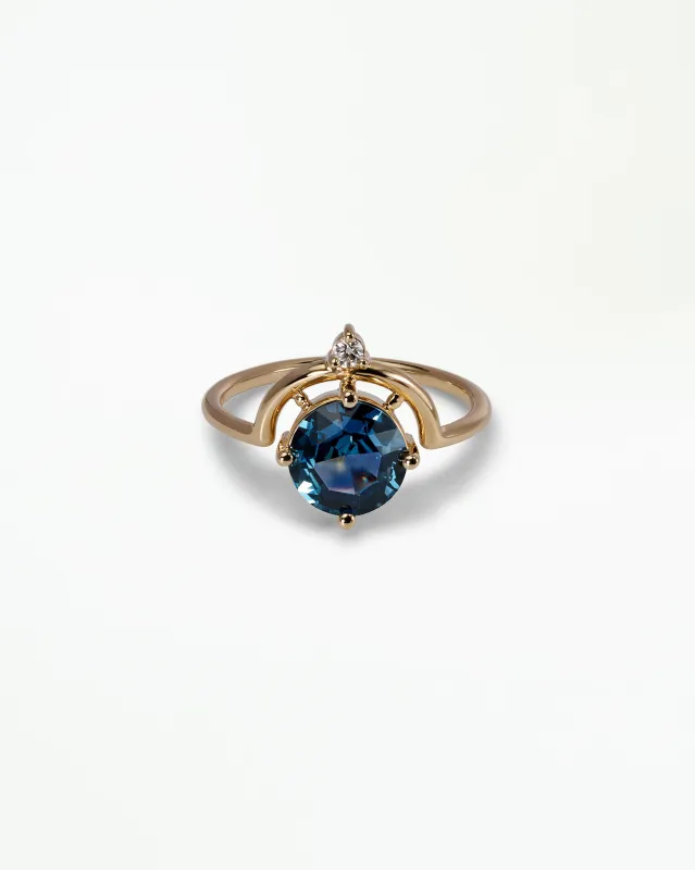 Sapphire and Diamond Nestled Ring No. 24 made by WWAKE