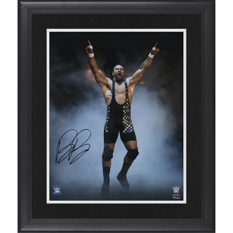 Bron Breakker WWE Autographed Framed 16" x 20" Entrance In Smoke Photograph sold by WWE