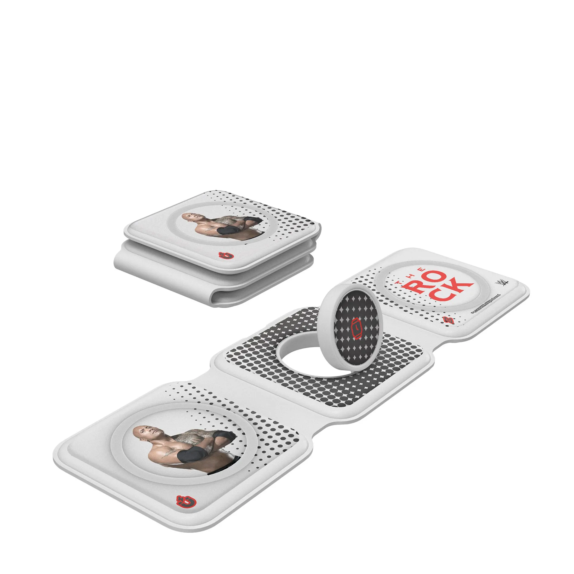 Keyscaper The Rock 3-in-1 Foldable Charger sold by WWE