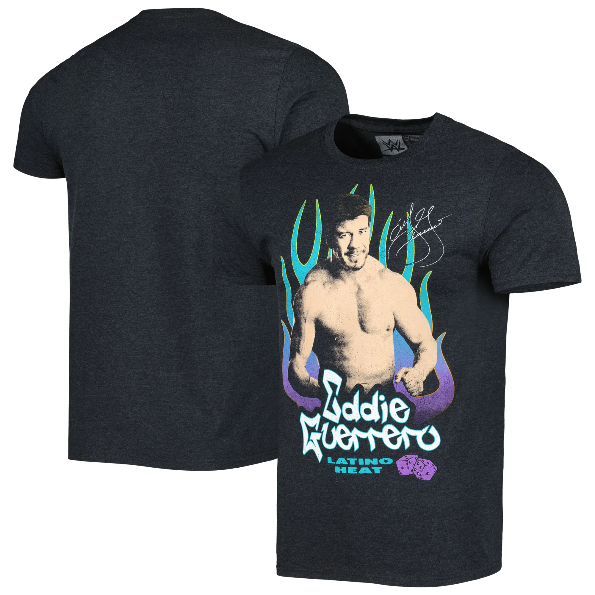 Men's Heather Black Eddie Guerrero Legends Graphic T-Shirt sold by WWE