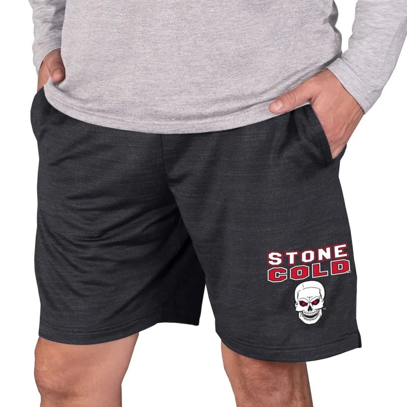 Men's Concepts Sport  Charcoal "Stone Cold" Steve Austin Bullseye Knit Jam Shorts sold by WWE