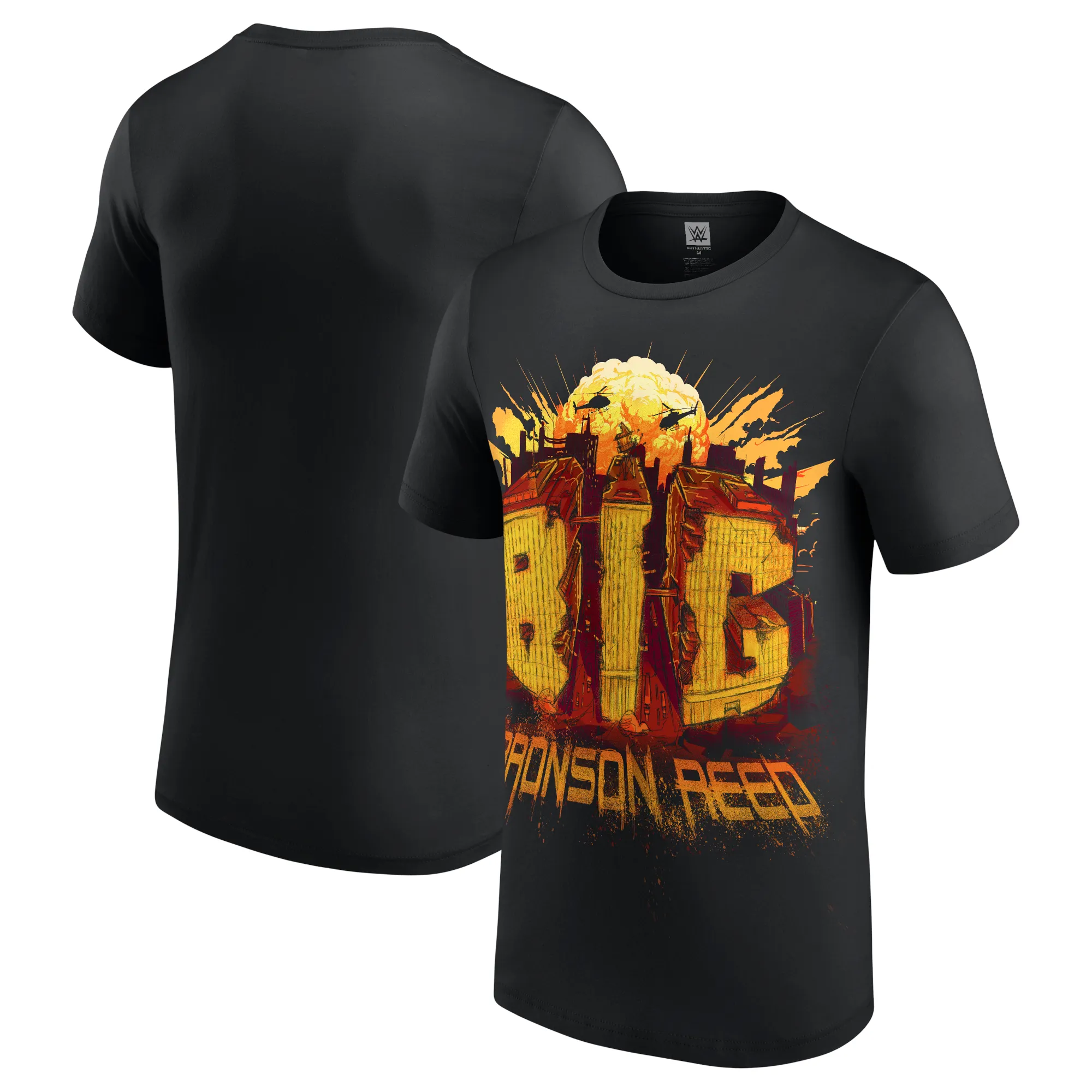 Men's Black Bronson Reed Big Bronson Reed T-Shirt sold by WWE