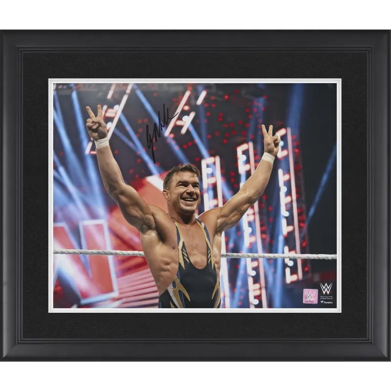 Chad Gable WWE Autographed Framed 16" x 20" Raising Arms Photograph sold by WWE