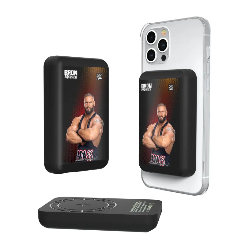 Keyscaper Bron Breakker Superstar Wireless Magnetic Power Bank made by WWE