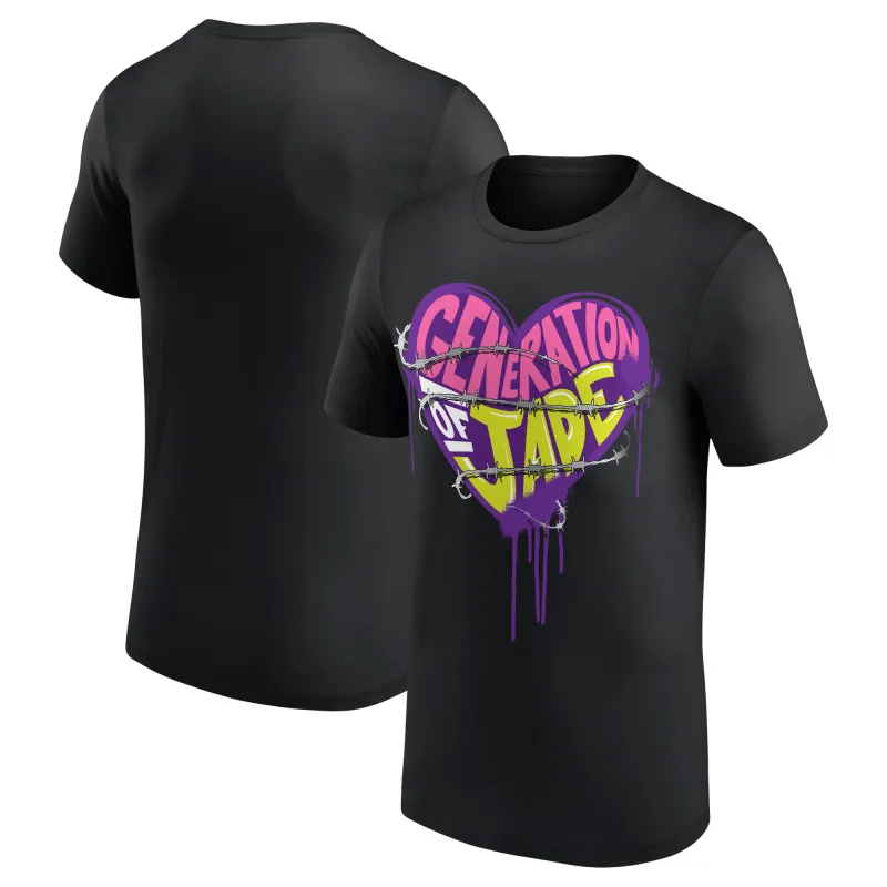 Men's Black Cora Jade Generation of Jade T-Shirt sold by WWE
