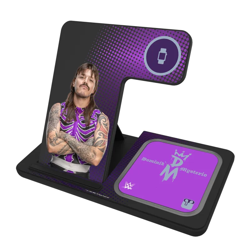 Keyscaper Dominik Mysterio Superstar 3-in-1 Charging Station sold by WWE