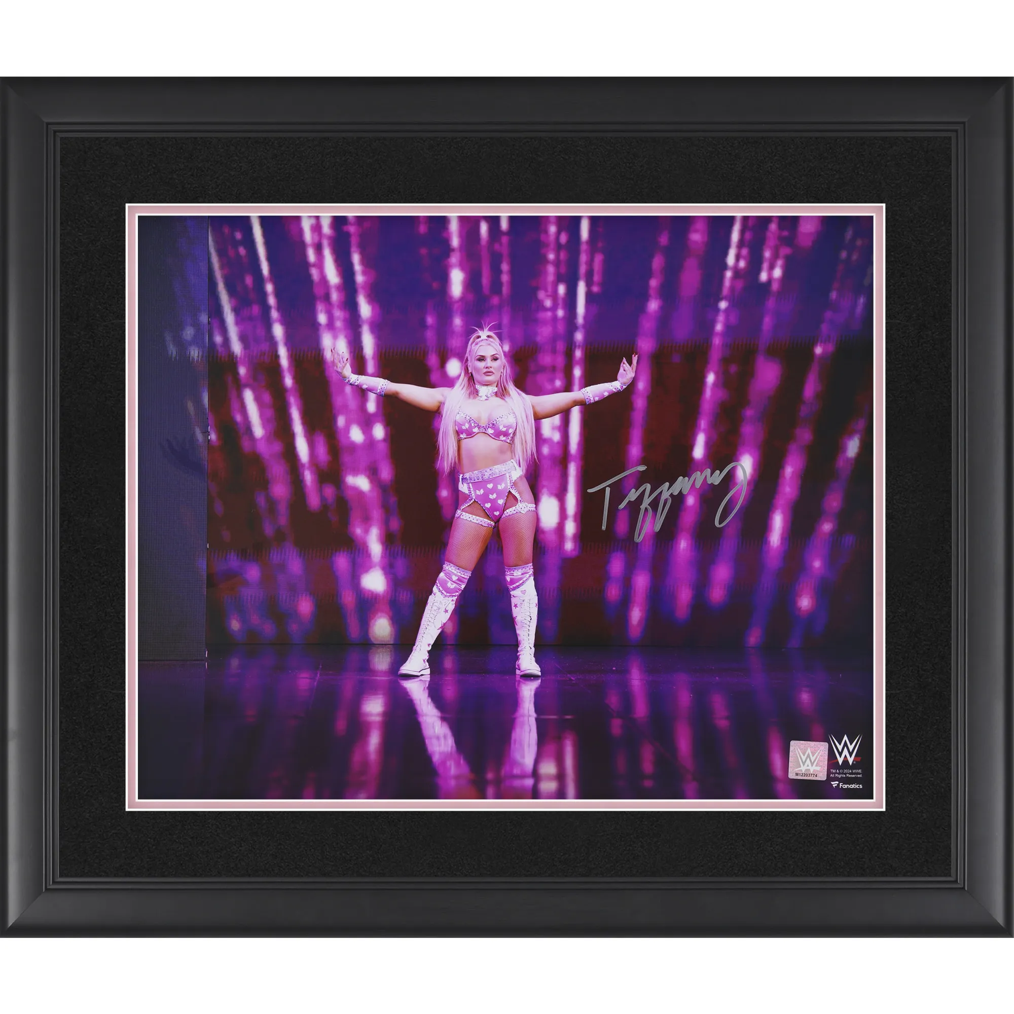 Tiffany Stratton WWE Framed Autographed 16'' x 20'' Entrance Photograph sold by WWE