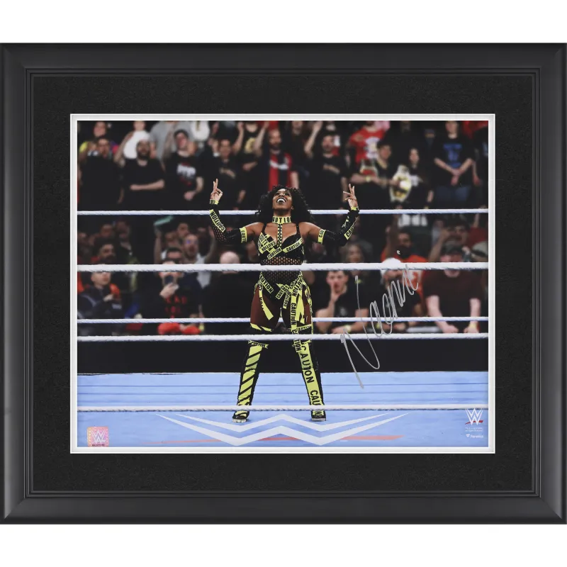 Naomi WWE Autographed Framed 16" x 20" In-Ring with Caution Gear Photograph sold by WWE
