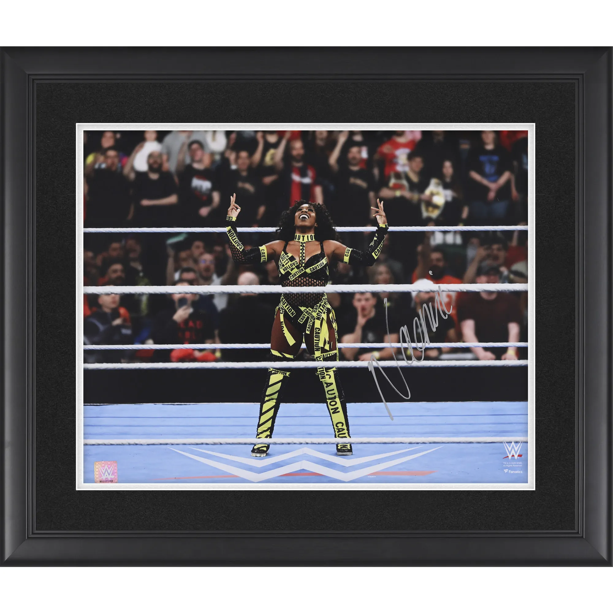 Naomi WWE Autographed Framed 16" x 20" In-Ring with Caution Gear Photograph sold by WWE