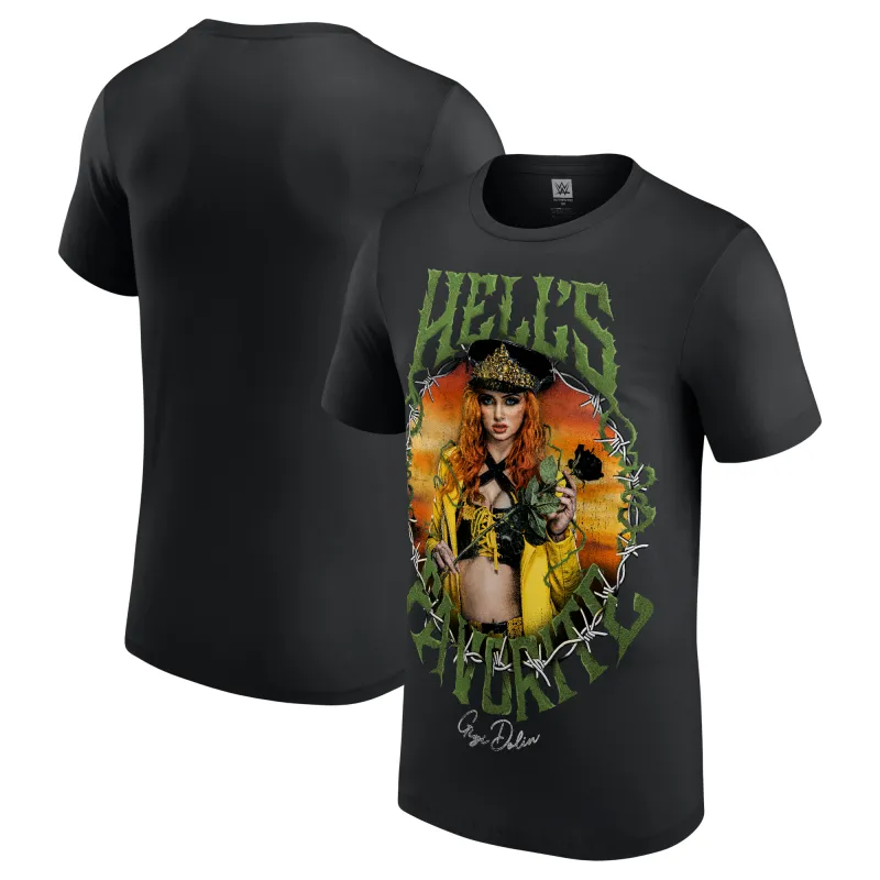 Men's Black Gigi Dolin Hell's Favorite T-Shirt sold by WWE
