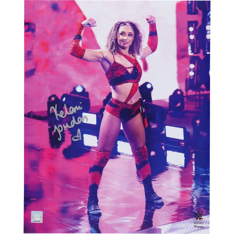 Kelani Jordan WWE Autographed 16" x 20" Entrance Photograph sold by WWE