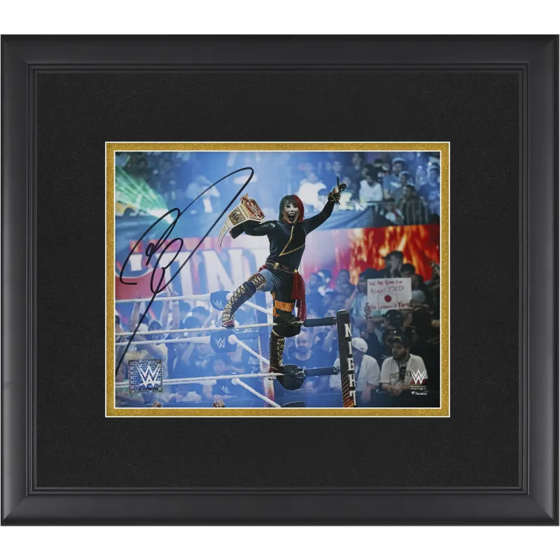 Asuka WWE Autographed Framed 8" x 10" 2023 Night of Champions Photograph made by WWE