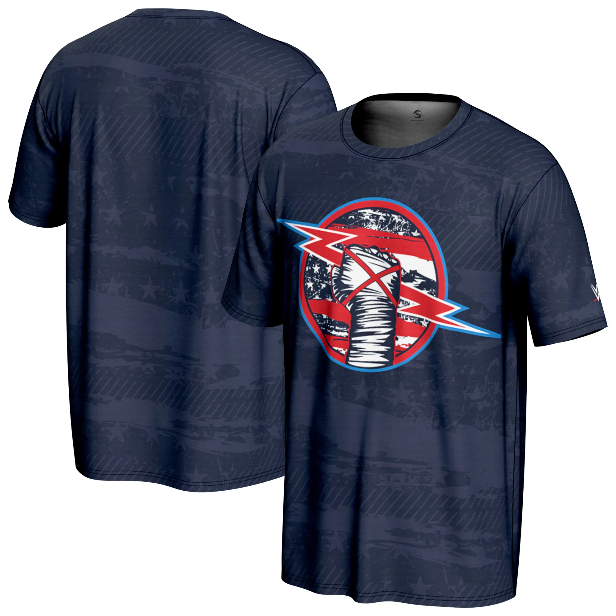 Men's ProSphere Navy CM Punk Americana T-Shirt sold by WWE
