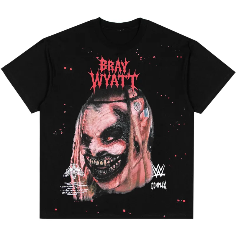 Men's Complex Black Bray Wyatt Boxy Pain T-Shirt sold by WWE