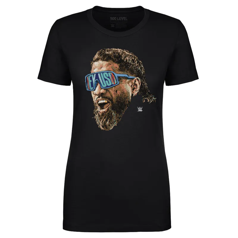 Women's 500 Level Black Jey Uso Sunglasses T-Shirt made by 500 Level